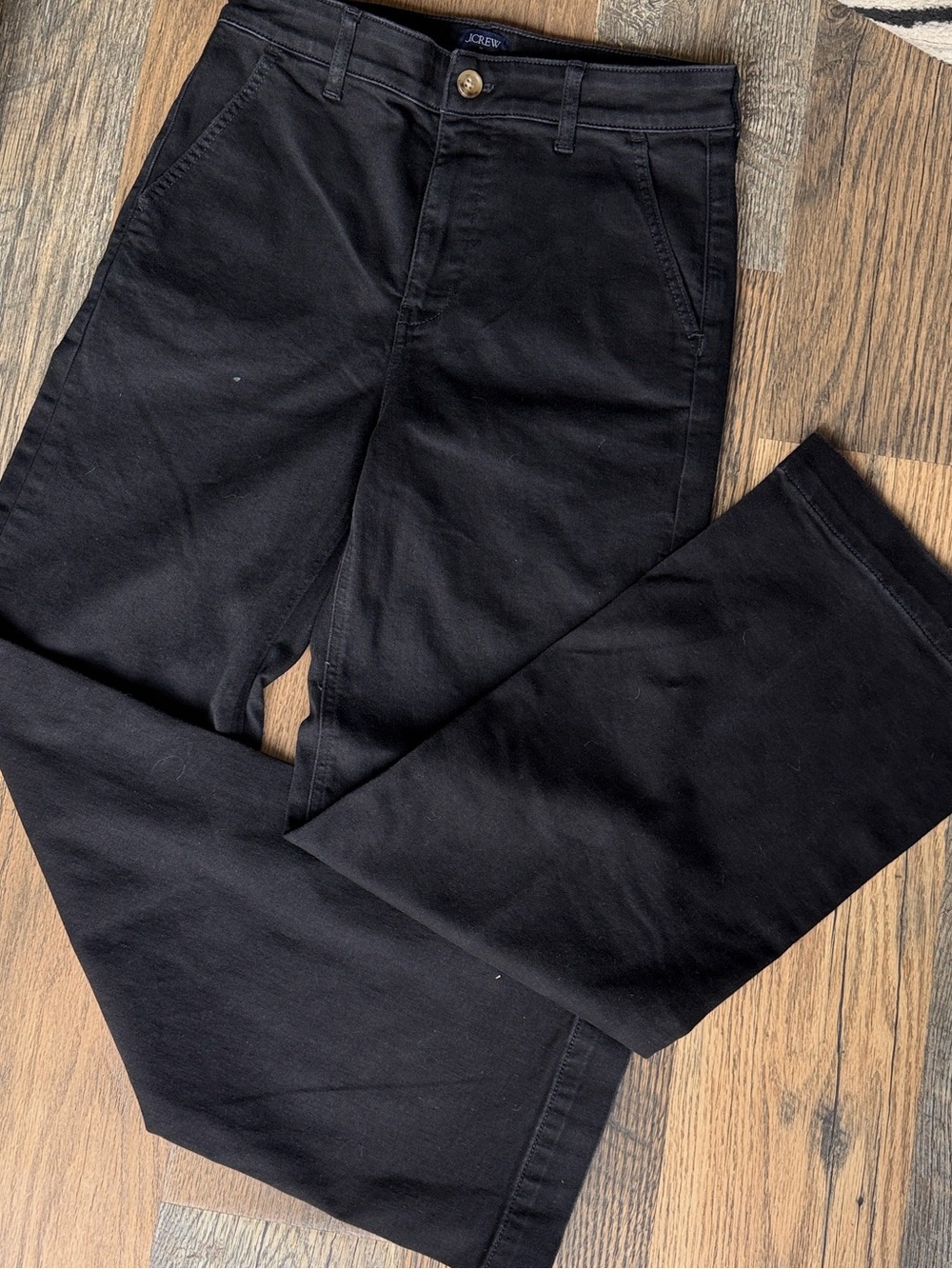 J Crew High Rise Trouser Jean black 28